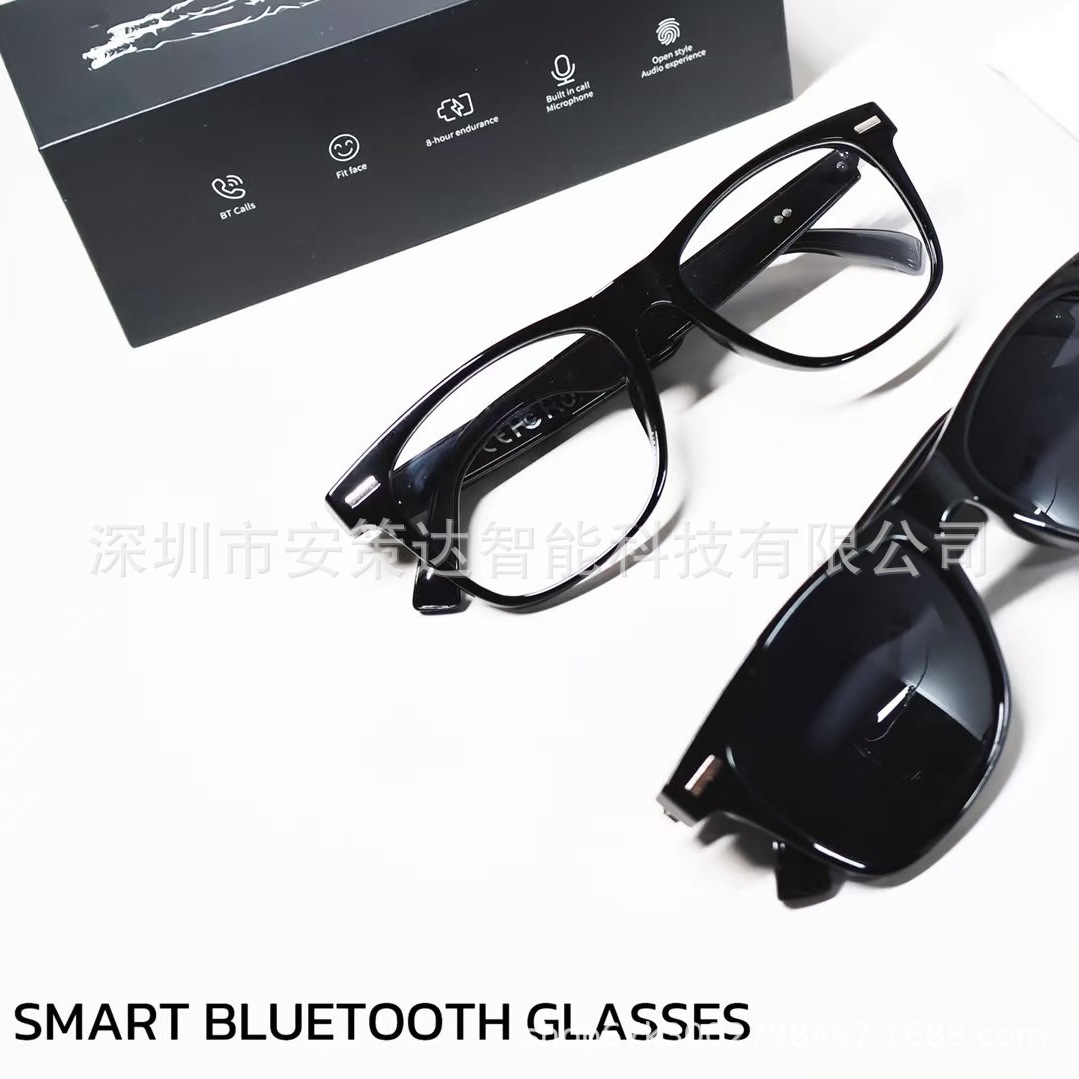 New D13 smart glasses AI Bluetooth connection call binaural touch polarized sunglasses net red with sunglasses