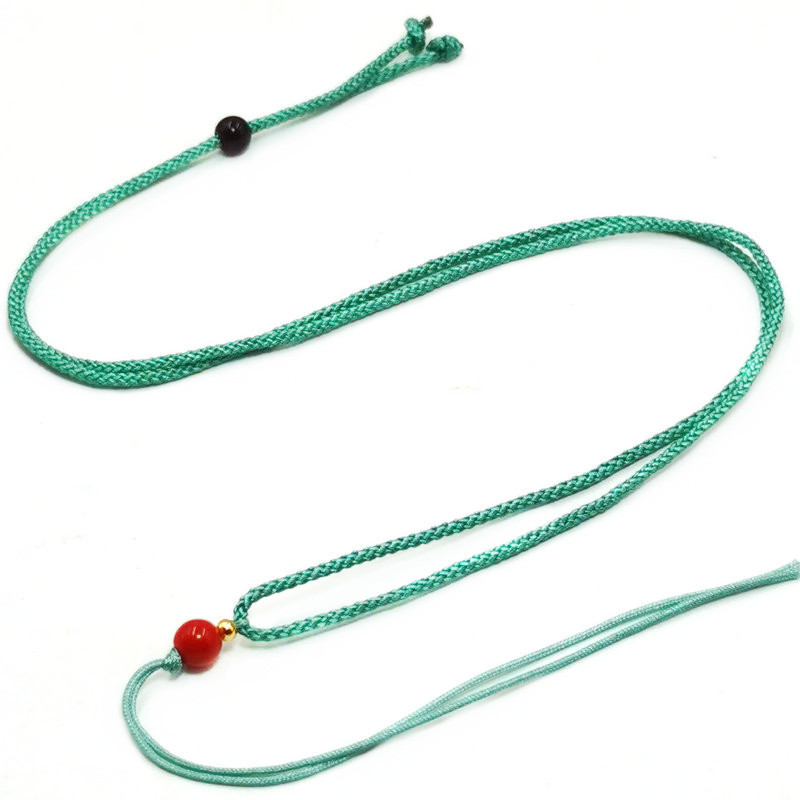 String pendant lanyard Jade rope hand-woven jade necklace rope halter pendant rope adjustable jewelry lanyard