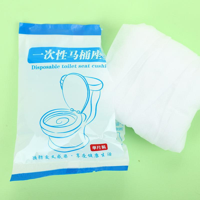 Toilet Sleeve Disposable Toilet Sleeve Independent Packaging Portable Travel Non-woven Toilet Spacer Disposable Toilet Mat