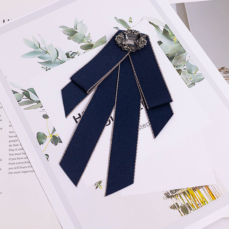 JK Bow Tie Student Shirt Accessories Women's Professional Work Clothes Shirt Collar Flower Business Black Small Tie Bow