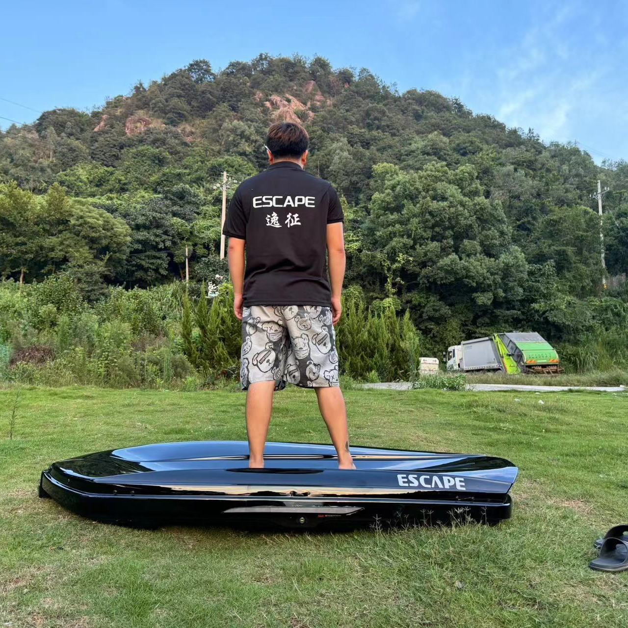 New Universal Roof Box Suv Universal Large Capacity Flat Car Roof Box Luggage Rack Suitcase