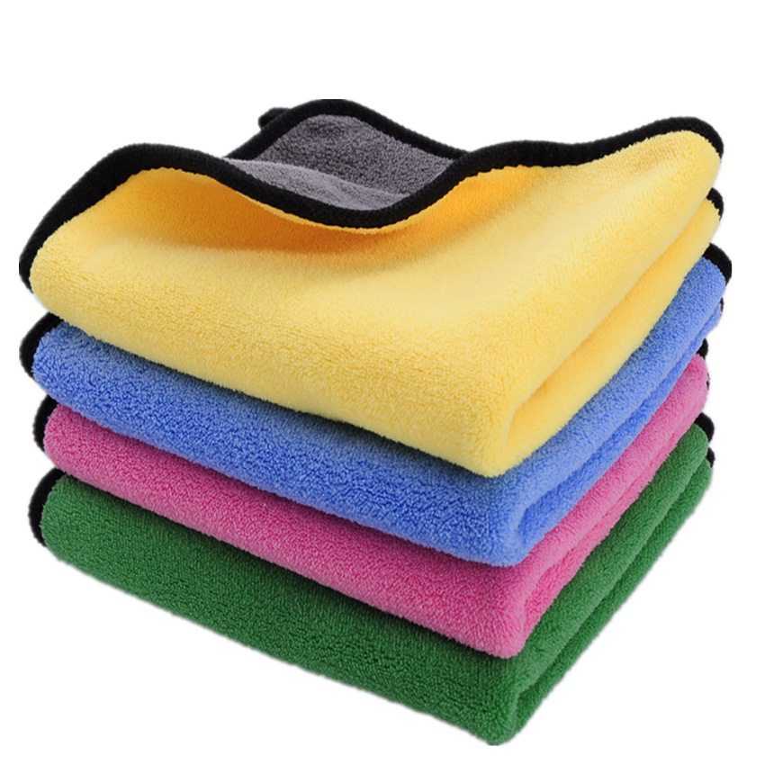 Car wash towel car cleaning special cloth absorbent not easy to shed hair car supplies double-sided thickened car cleaning artifact towel