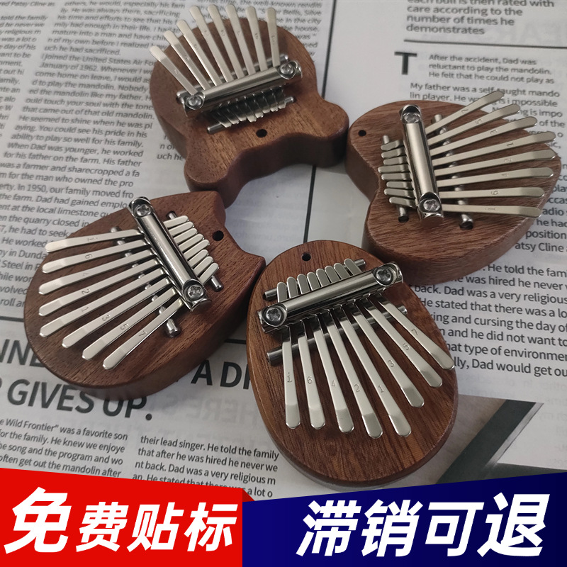 Кросс-бодер мини музыкальный инструмент калимба с ярлыком, товары с низким спросом можно вернуть