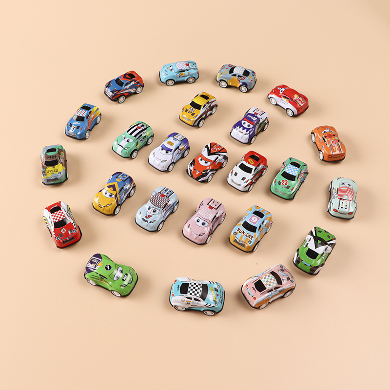 4.8cm Metal Iron Pull-Back Car Kidsren's Toy Ornaments Video Game City Amusement Park Model Gift Wholesale