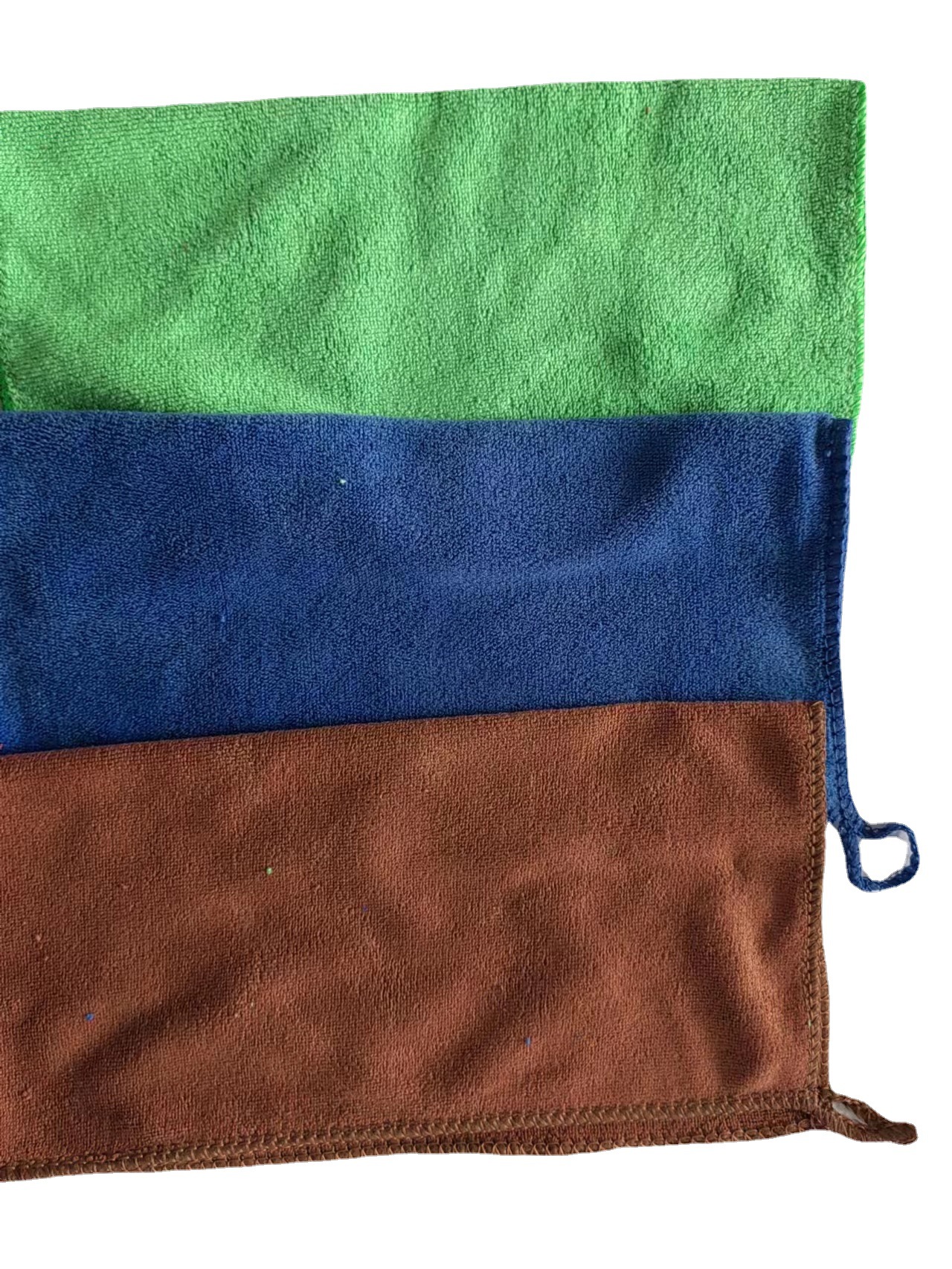 Factory microfiber thick polyester brocade absorbent 25*25 square towel household towel car towel kitchen towel