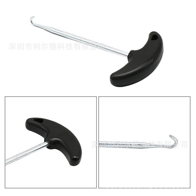 New Motorcycle Exhaust Pipe T-Shaped Hook Thickeneded Carbon Steel Spring Hook Motorcycle Repair Tool