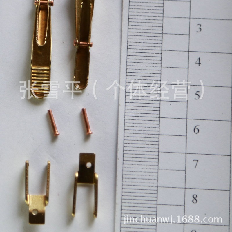 Manufacturers Sell Metal Hardware Accessories Copper Tie Clip New Men's Brass Cuff Tie Clip