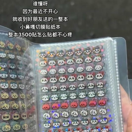 Наклейки Little Nose Ga Planner для детей, мультяшные декоративные узоры, водонепроницаемые, милые визитные карточки, мини-ногти для девочек