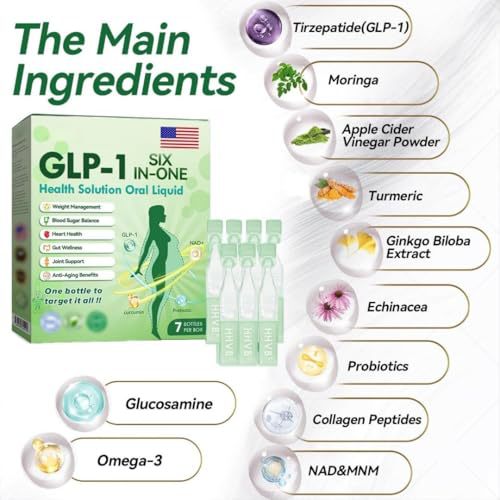 Cross-Border Glp-1 Six-In-One Body Shaping Drops Firming Lazy Arm Thigh Abdominal Fat Body Shaping Solution