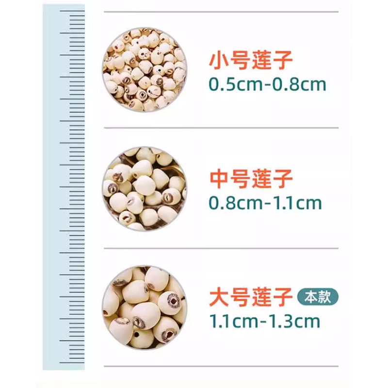Wholesale In-Stock Leqin Xianglian Natural Color Sulfur-Free Granules, Large, Clean, Impurity-Free, Premium Grade Lotus Seeds, Available for Dropshipping Ll