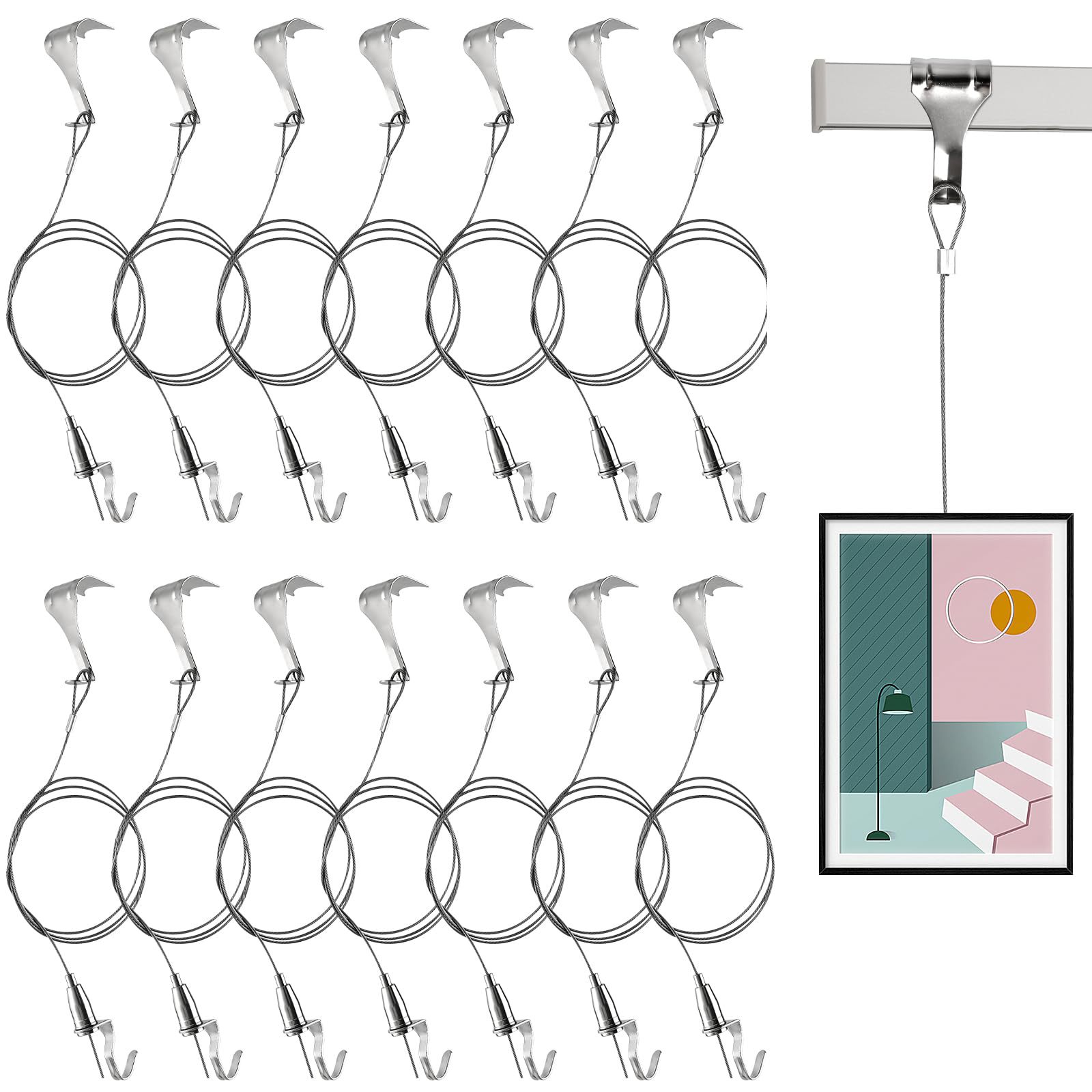 Канатные крючки для искусства, висячие крючки для выставок, декоративные крючки для картин
