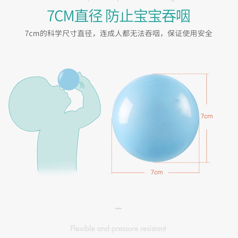 Ocean Ball Baby Plastic Household Children's Thickened Toy Ball Wholesale Amusement Park Naughty Castle Indoor Wave Ball Pool