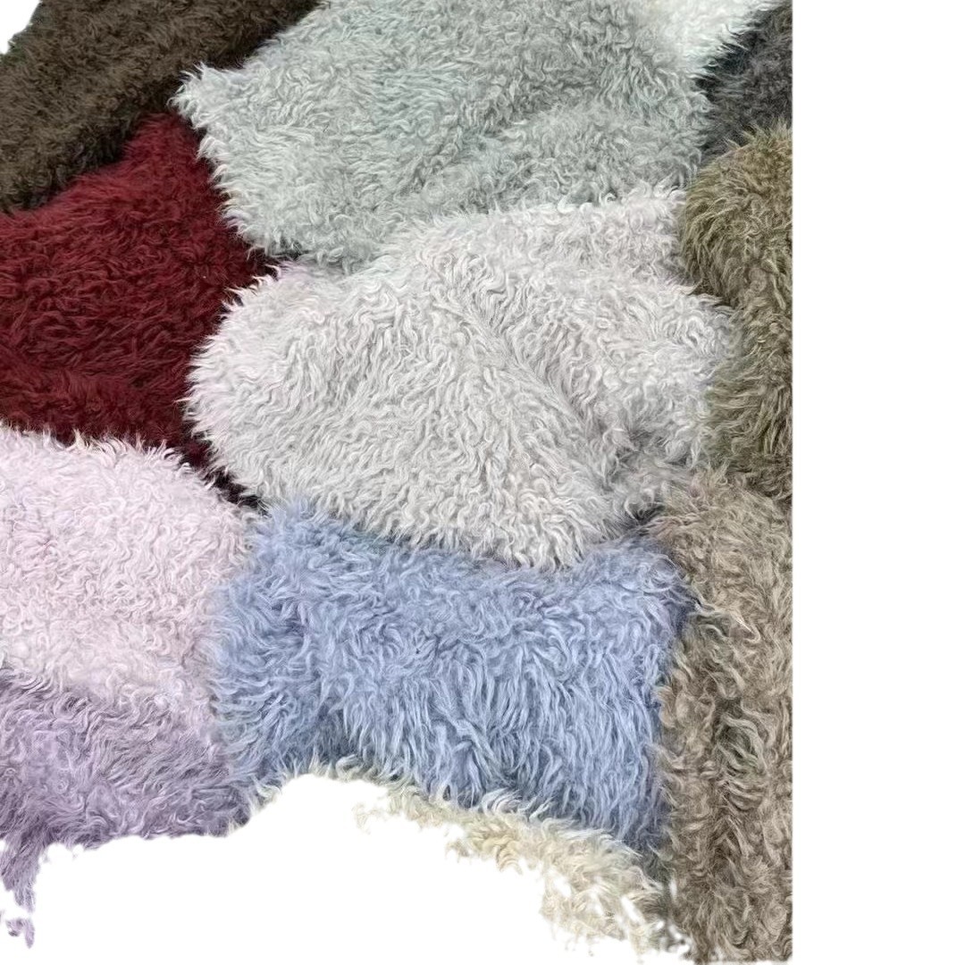 Explosive antelope velvet 900 grams of goat wool artificial fur brush flower toy fur home textile fabric 14 color in stock