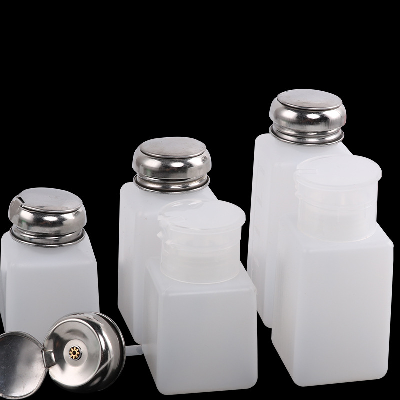 High quality alcohol bottle 100# 200# 250# plastic alcohol bottle press type alcohol bottle plastic