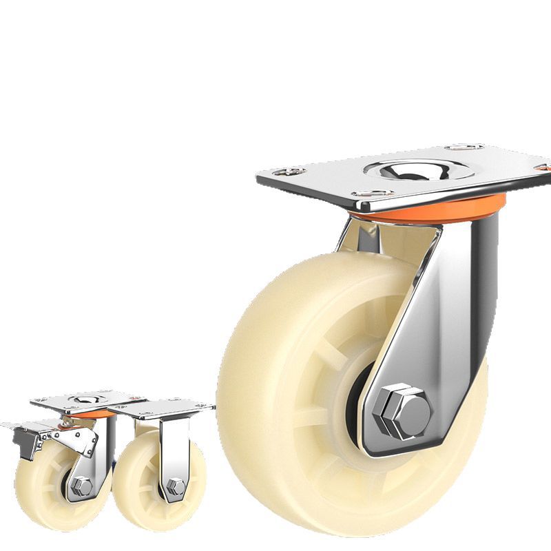 Thickened heavy duty casters nylon universal wheel trolley wheel Vientian wheel 4 inch 5 inch 6 inch 8 inch factory wholesale