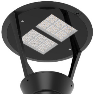 100W Column Top Light Led Outdoor Garden Light Waterproof Die-Cast Aluminum Round Area Light Pole Light Street Light