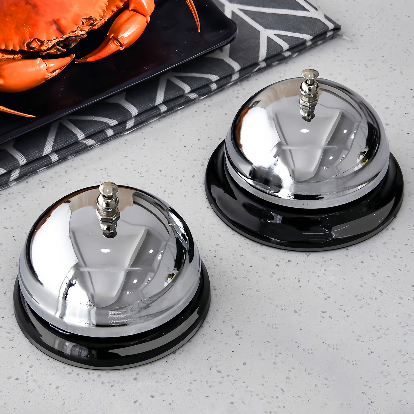 ✅ Food Delivery Bell, Restaurant Kitchen Meal Bell, Call for Service, Bar Counter Answering Bell, Food Delivery Bell, Serving Bell, Bell Ring