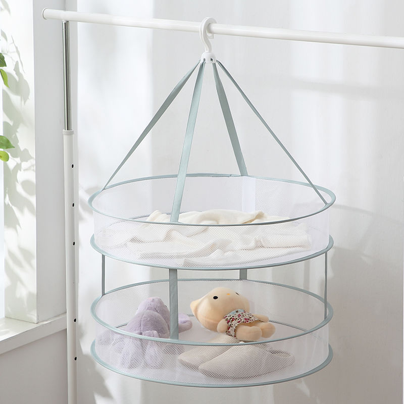 Clothes Drying Net Clothes Basket Clothes Drying Net Clothes Flat Net Pocket Household Sock Drying Artifact Clothes Drying Basket Net