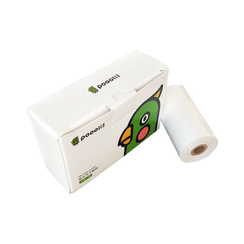 Meow Meow machine printing paper 57x 30mm self-adhesive wrong topic adhesive sticker for 10 years long-term thermal paper