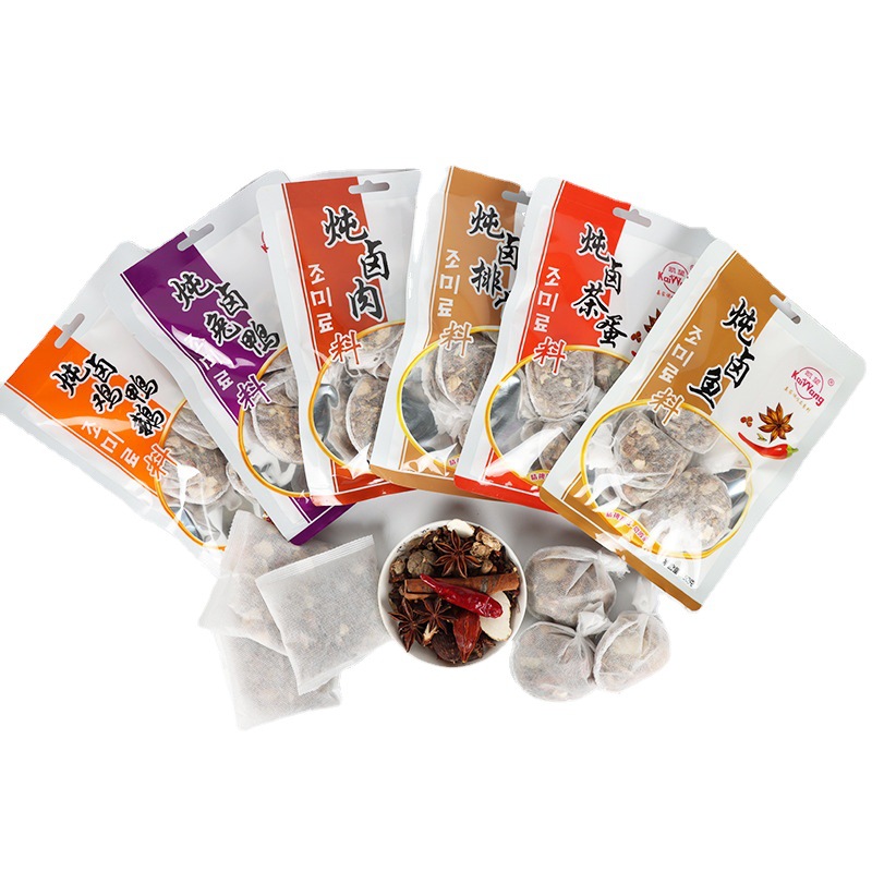 Complete Collection of Marinades and Spices, Small Packaged Marinade Bags for Home Use, Seasoning for Stewed Pork Ribs and Braised Duck, Five-Spice Marinade Pack