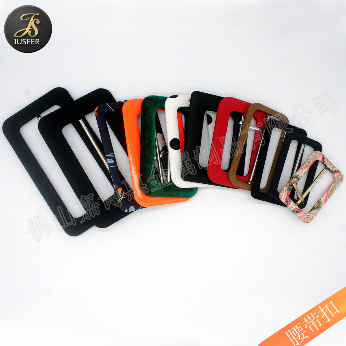 Powerful factory direct supply cloth three-gear buckle women's belt buckle head buckle Bah in stock wholesale cloth bag Japanese buckle