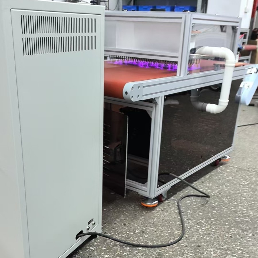 Silicone Corona Machine Sheet High Frequency Treatment Machine Assembly Line Intelligent Adjustment Sheet Composite Glass Cleaning Machine