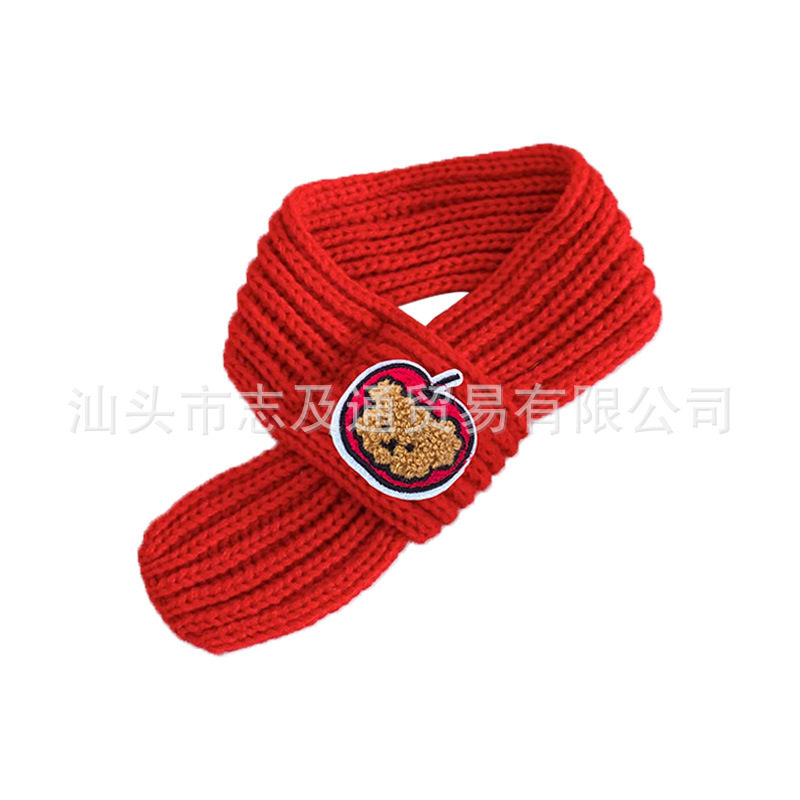 in stock Link New Year Cat Scarf Pet Puppy Wool Scarf Festive Fashion Christmas Winter Jewelry