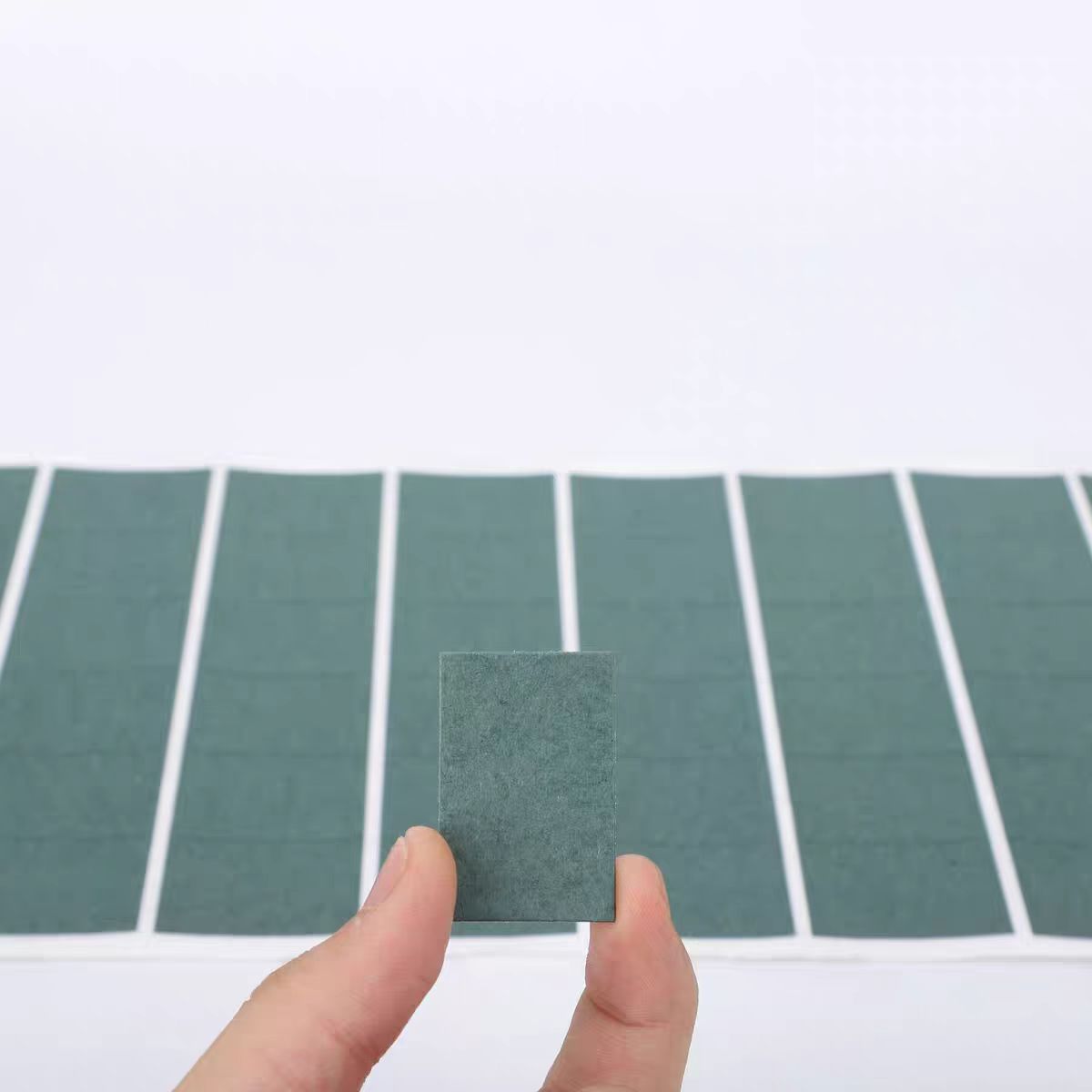 Factory Wholesale Lithium Battery Insulating Gasket Green Shell Paper Solid Hollow Single-Sided Adhesive Sealing Barley Paper Gasket
