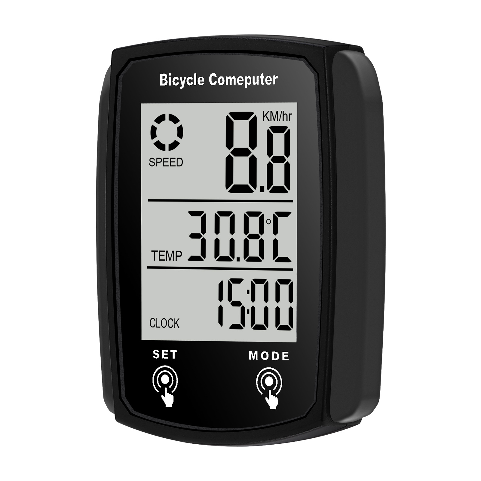 Touch Screen Bicycle Wired Code Meter Speedometer Odometer English Code Meter Luminous Wired Code Meter Odometer