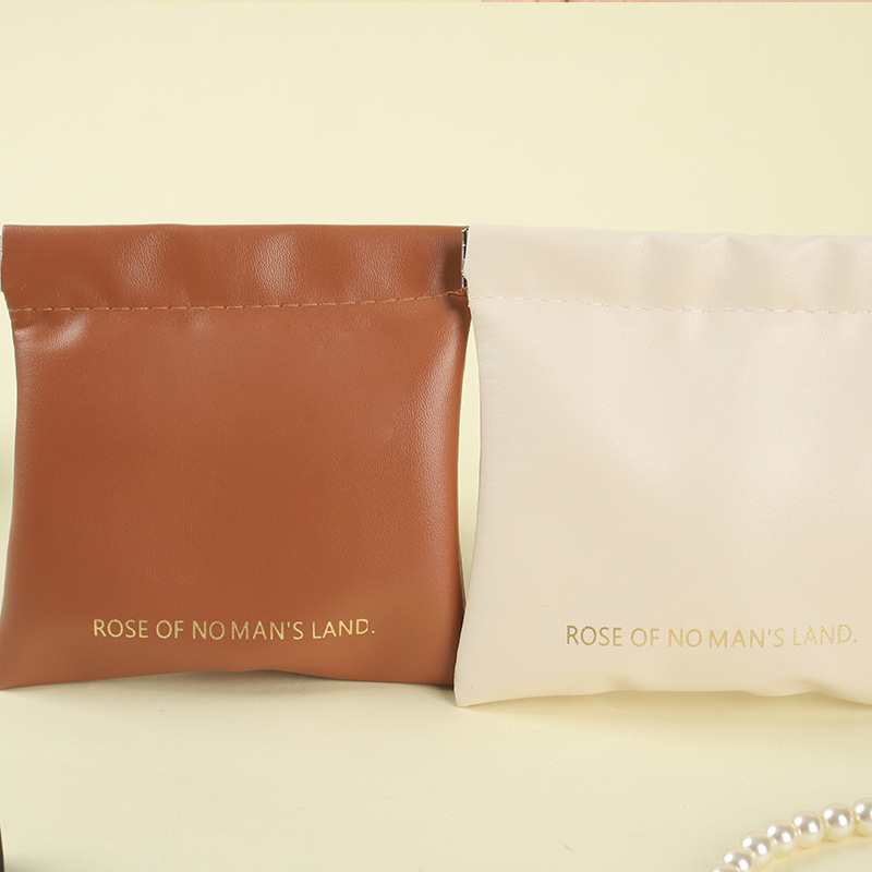 shrapnel storage bag automatic closing wired earphone storage bag PU coin purse mini portable lipstick cosmetic bag