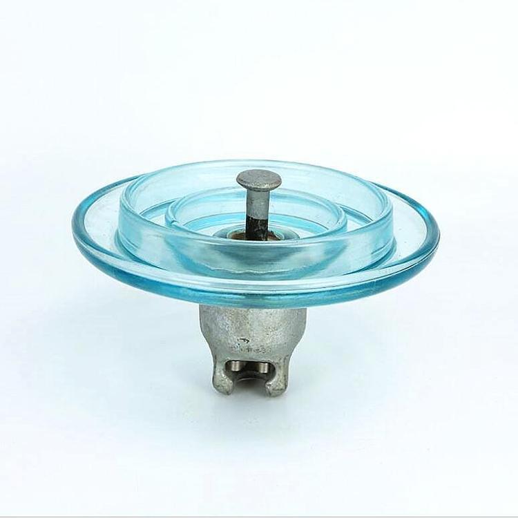 Tempered anti-fouling suspension glass insulator U210BP/170 disc suspension porcelain anti-fouling tempering