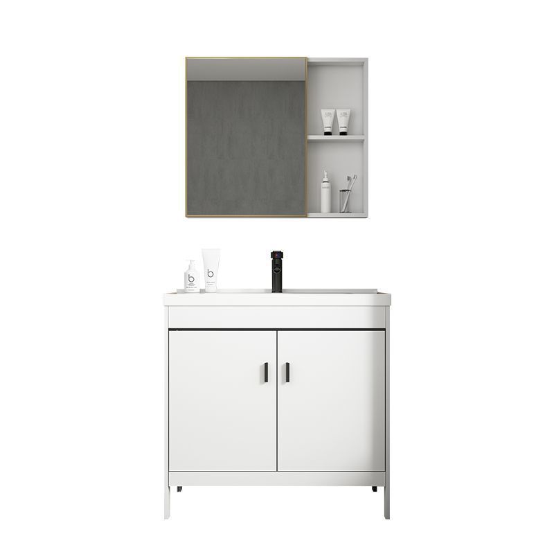 New Carbon Fiber Floor-Standing Bathroom Cabinet Combination Ceramic Integrated Small Apartment Bathroom Washbasin Wholesale