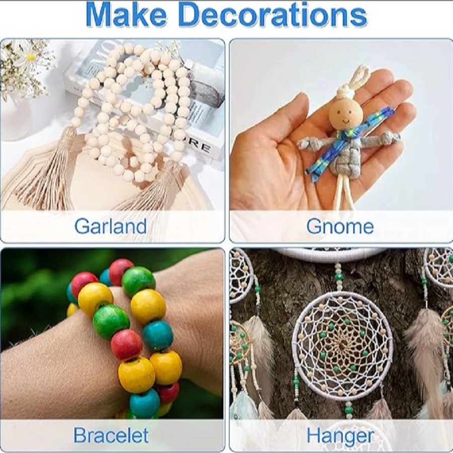 Wood cross pendant necklace solid wood with holes 4*3Cm brown wooden crafts cross-border factory direct sales