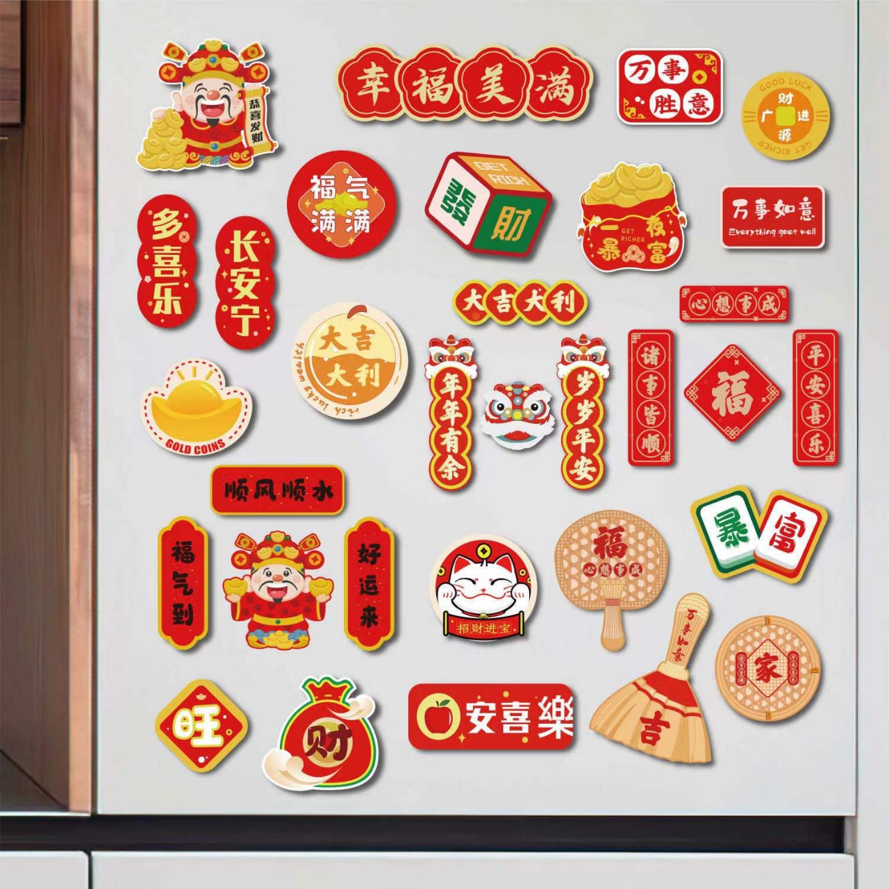 Acrylic Refrigerator Magnet DIY Round Magnetic Special-Shaped Company Logo Magnetic Sticker Cartoon Animation Star Photo Soft Magnet