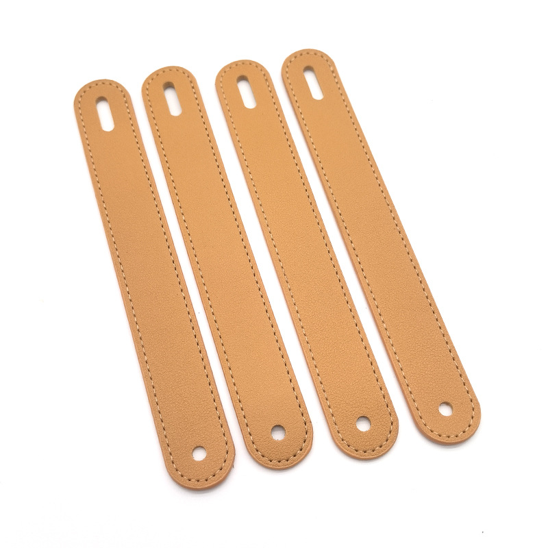 Pet Comb Leather Handle Gift Box Packaging Box Leather Strip Leather Rope Hand Strap Yellow Pu Leather Handle