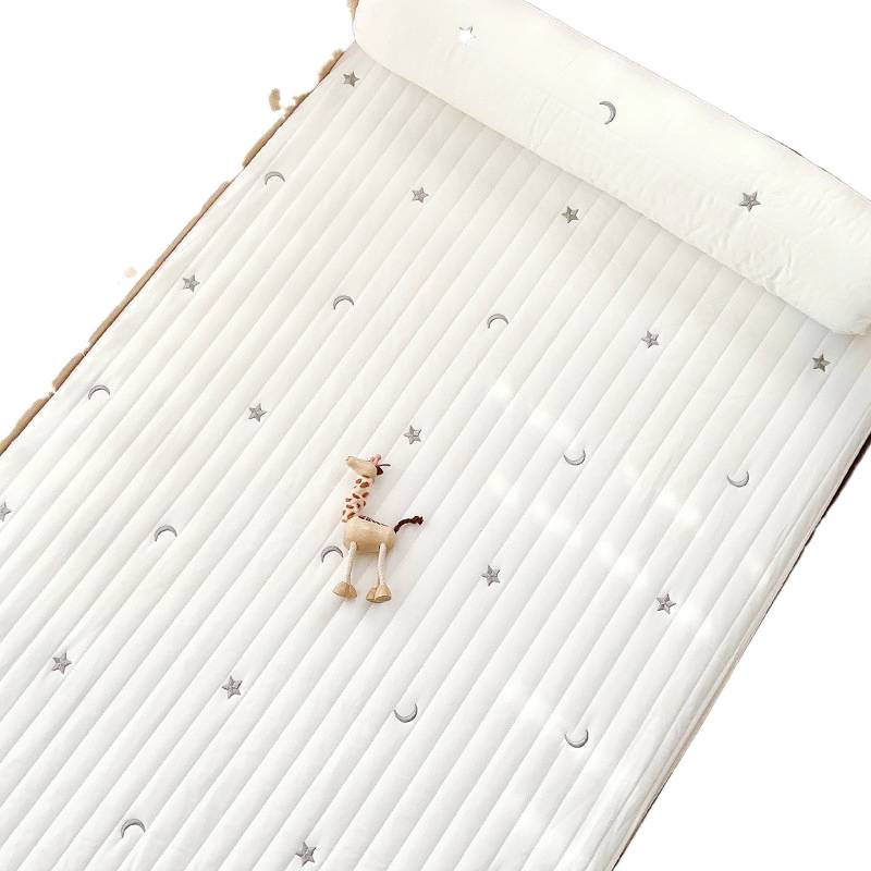 Thickened Baby Fitted Sheet, Quilted Quilted Baby Mattress Cover, Custom-Made Children's Spliced ​​Mattress Cover Sheet
