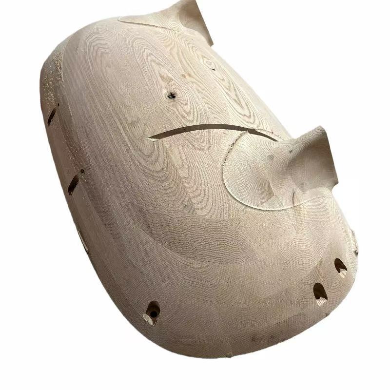 Большая деревянная форма для производства, массивный материал, с отверстиями для сборки