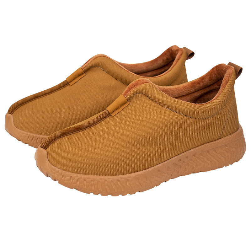 Monk Shoes Winter Men's and Women's Velvet Thickened Cotton Shoes Monk Shoes Thick-Soled Non-Slip Monk Cotton Shoes
