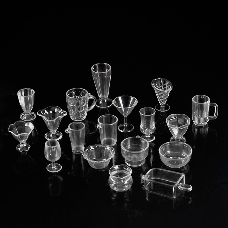 Пластиковая симуляция мини-кубка Sundic кубок для аквариума соковый кубок мини-игрушка для еды DIY контейнер для крема и глины