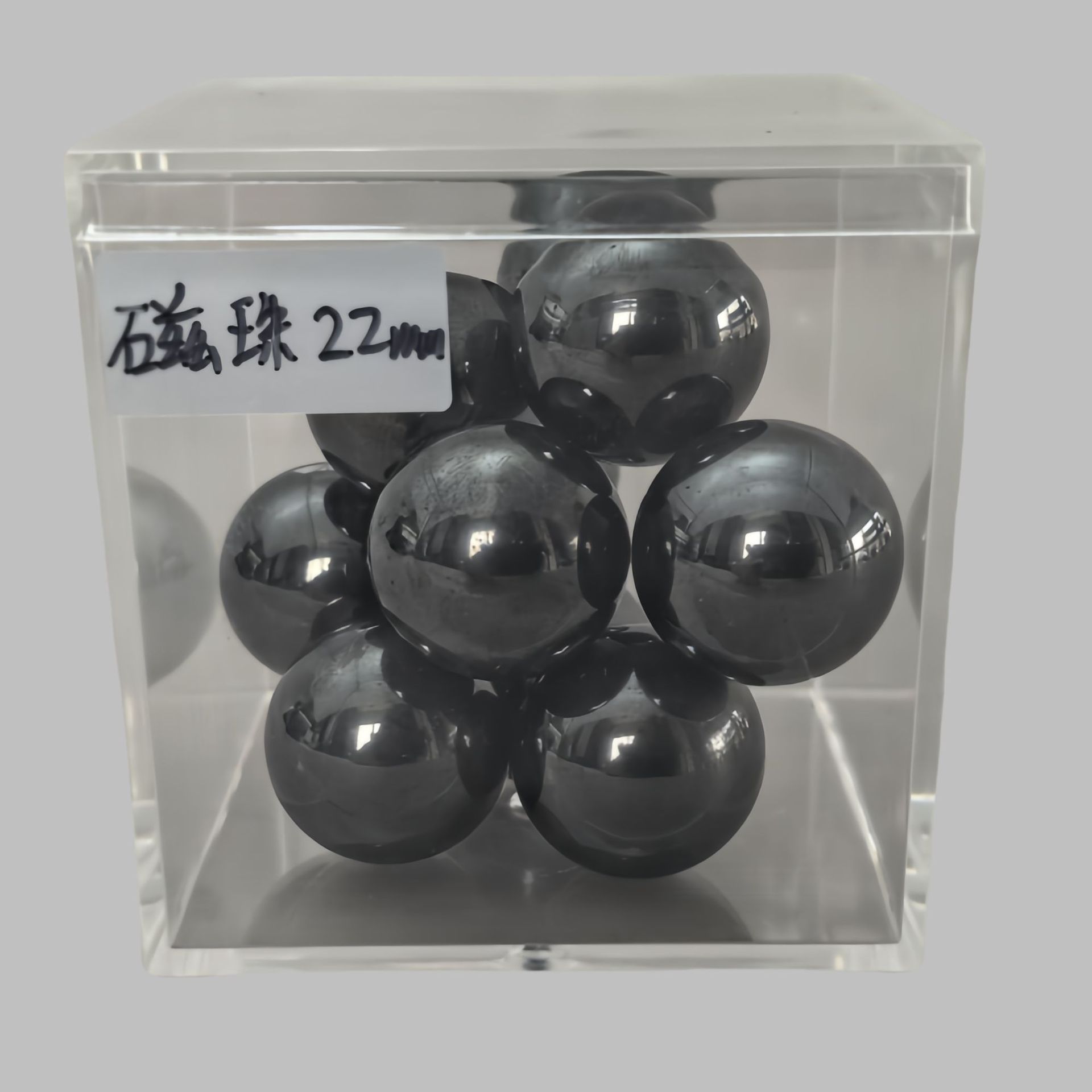 Source Manufacturer Black Magnetic Round Magnetic Ball Magnet Ferrite 5-33mm Polished Magnetic Beads Educational Magnetic Toy Accessories