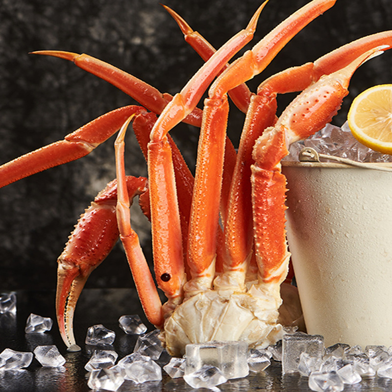 Cooked Frozen Snow Crab Legs, Fresh Quick-Frozen Queen Crab Legs, Frozen Cobbler Crab Legs, Cooked Frozen Commercial Whole Box Wholesale