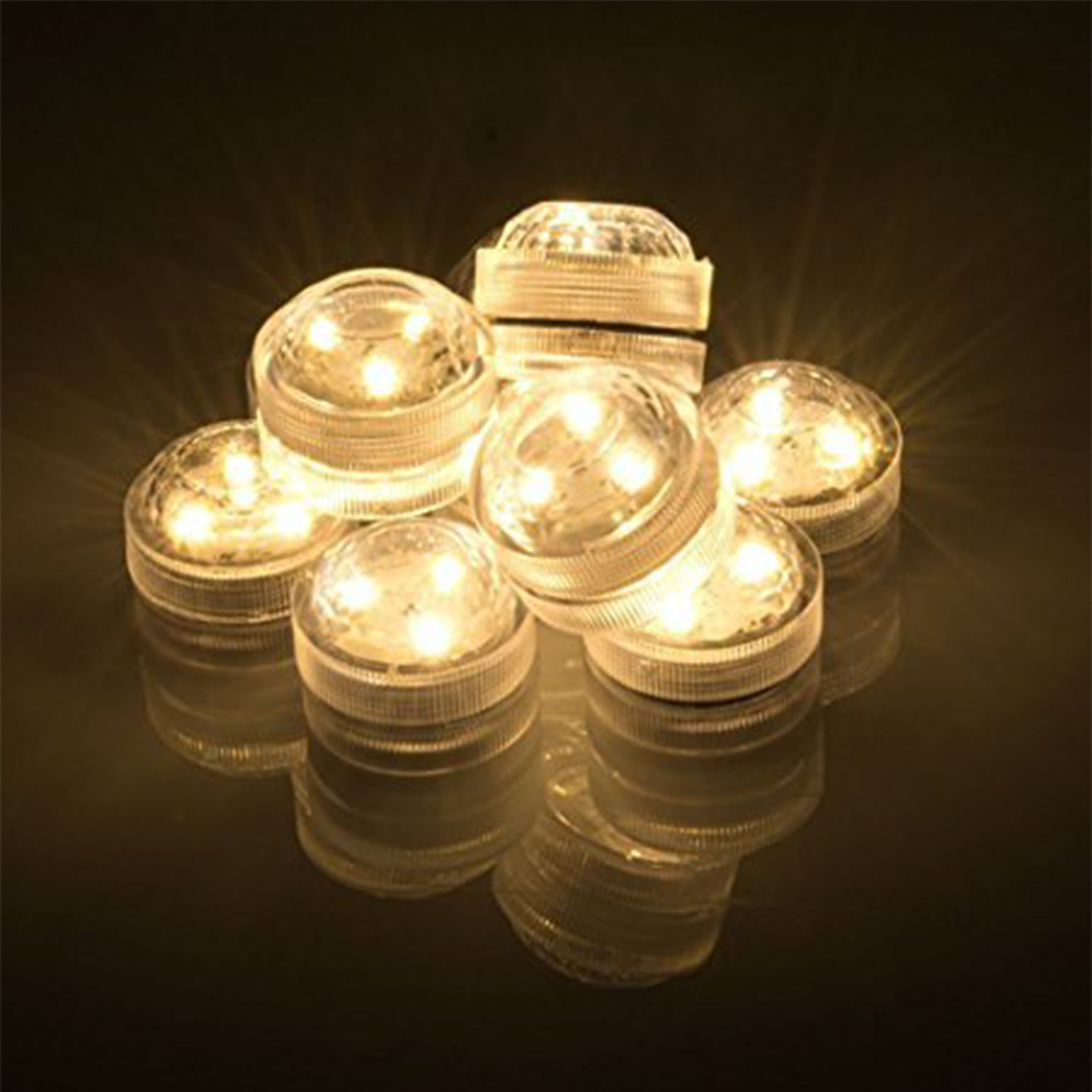 3-Light Diamond Remote-Controlled Diving Light White Light Warm White Light Waterproof Candle Light Model Hand-Made Micro-Landscape Decorative Light