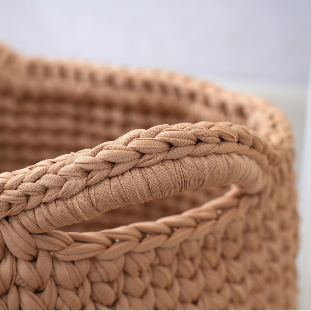 Japanese Style New Crochet Fabric Storage Basket Toy Old Clothes Storage Basket New Customization