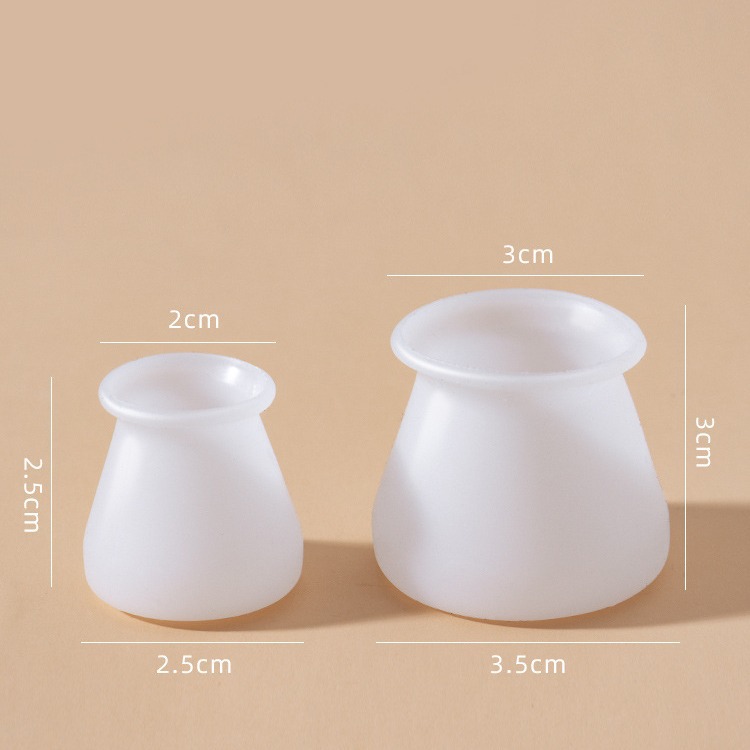 Silicone table and chair foot cover white gray desk dining table protective cover non-slip chair foot cover mute foot cover anti-noise
