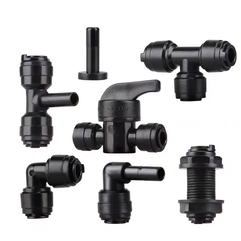 Cool Black Series Rainforest Pipe Fittings Tee Elbow Plug Partition Spray System Deluge Cylinder Spray System Fog Landscape