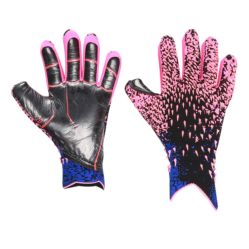 Football goalkeeper game gloves professional adult children latex wear-resistant non-slip goalkeeper training gloves wholesale
