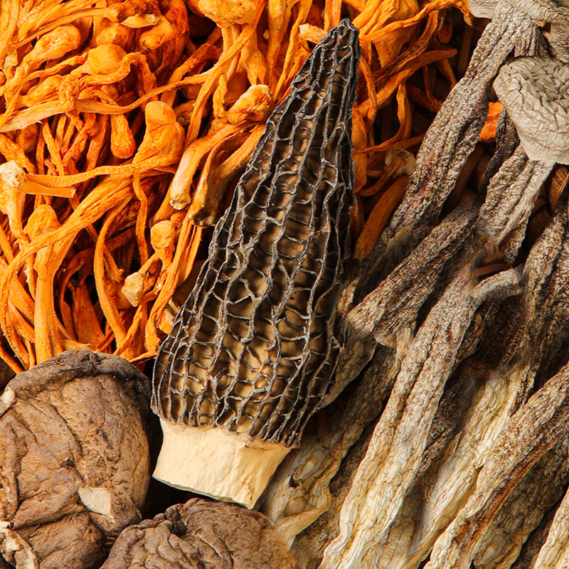 [Juyan] Colorful Mushroom Soup Pack 40g Dried Mushrooms Stewed Soup Pack Matsutake Morel Ingredients