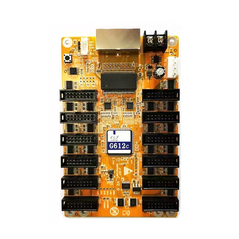 Kastar G612C/R12 New Gold Card Receiving Card 12 Ports with 90,000 Dots 32 Scan Full Color Led Display