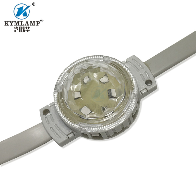 5cm Point Light Source Full-Color Running Light Landscape Courtyard Solar Neon Light Christmas Holiday Atmosphere Light Strip Lighting