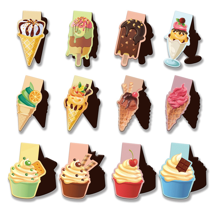 Магнитная закладка в виде мороженого, мультяшная закладка с животными, производитель кросс-бордерной цепочки поставок